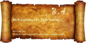 Wohlgemuth Adrienn névjegykártya