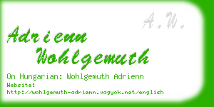 adrienn wohlgemuth business card